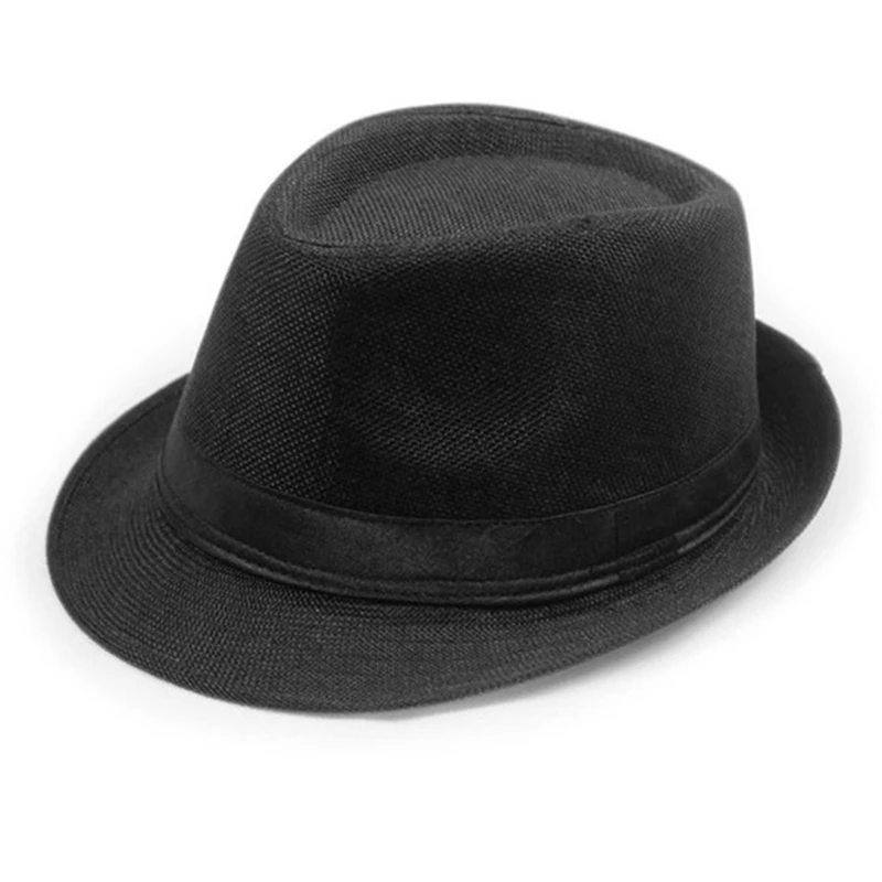 BK Бренд зима осень Имитация шерсти для женщин и мужчин дамы Fedoras Топ джаз шляпа европейские американские круглые шапки шляпы - Цвет: BK