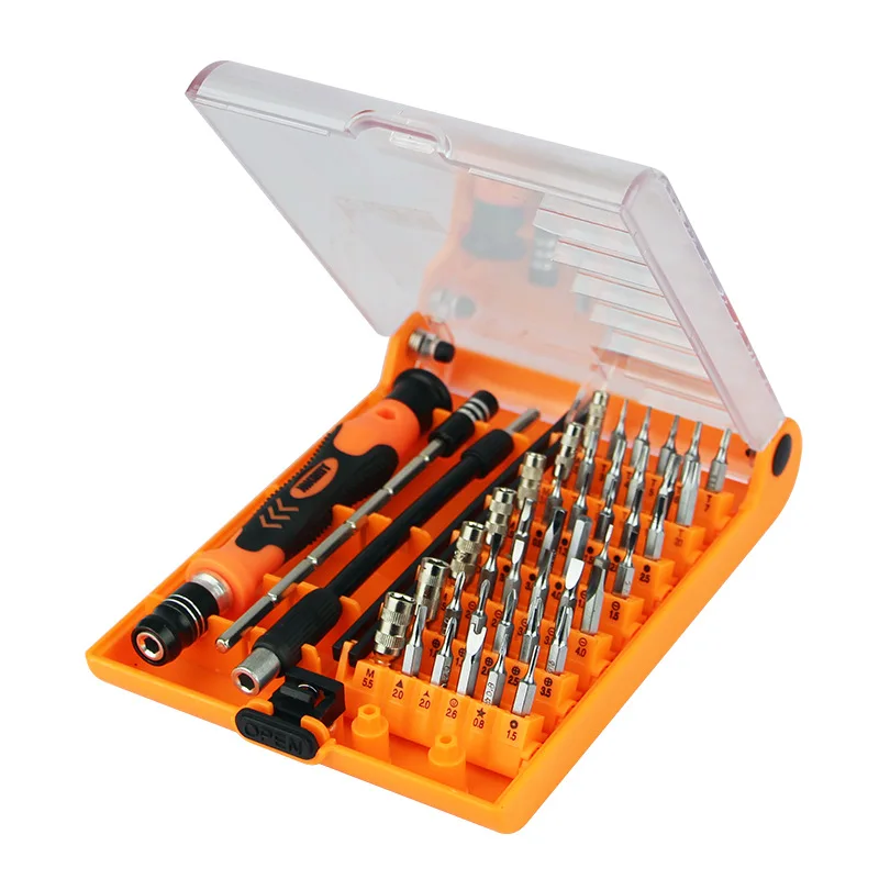 JAKEMY JM-8132 45 в 1 профессиональный набор Многофункциональный прецизионный ремонтный инструмент бытовой электроники DIY отвертка набор