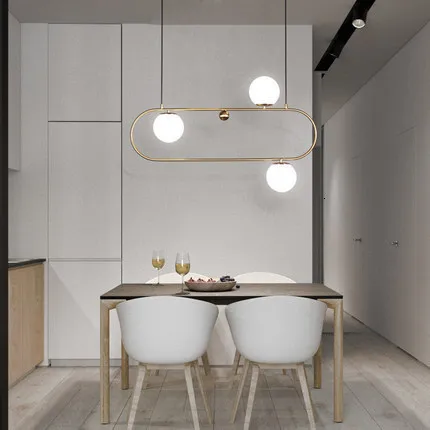 

Modern style living room bedroom minimalist restaurant pendant light Nordic clothing decoration glass ball pendant lamp