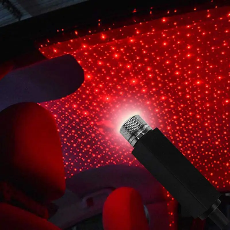 Автомобильный Регулируемый несколько светильник ing Effects атмосферная Галактическая лампа светодиодный автомобиль крыша Звезда Ночной Светильник проектор USB декоративная лампа