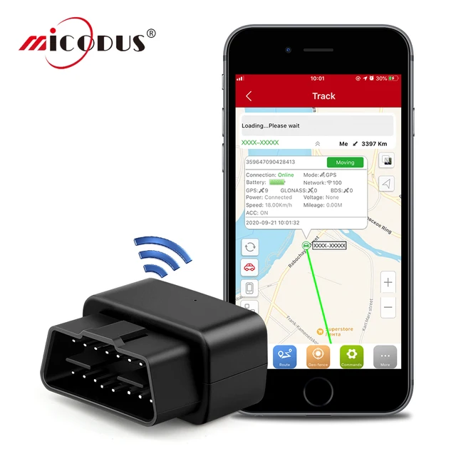 OBD GPS Tracker Car Tracker Micodus MV33 Realtime Tracking Voice Monitor Mini GPS Locator Shock&Plug-out Alarm Geofence Free APP 1