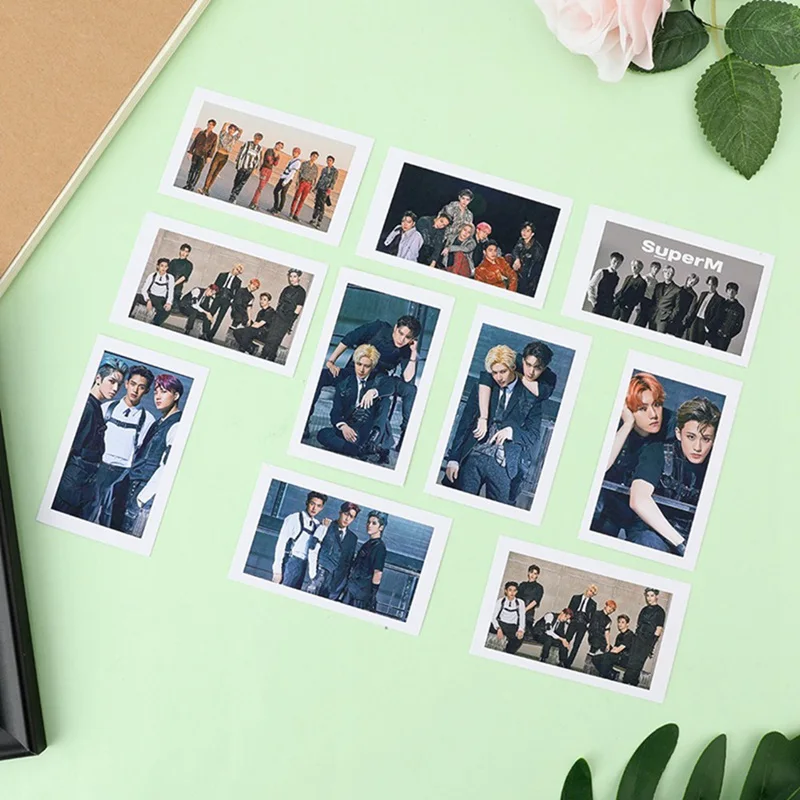 Kpop SuperM 1-й Мини альбом Lomo Card MARK TAEYONG BAEKHYUN LUCAS TEN KAI TAEMIN фото карты Зажимы пеньковая веревка болельщики подарки
