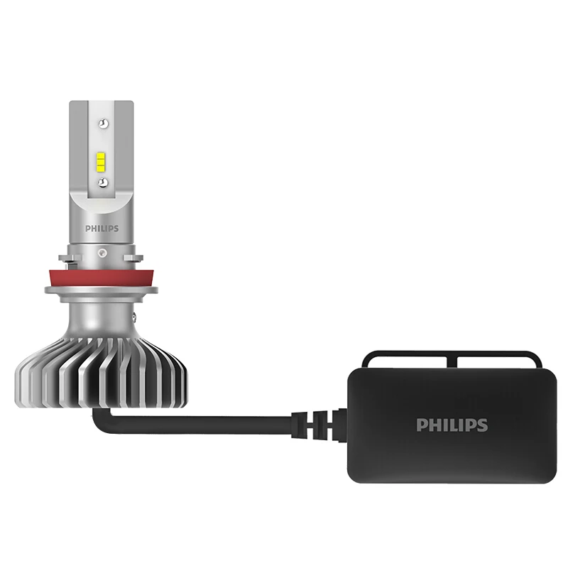 Philips X-treme Ultinon светодиодный H11 6000K холодный белый+ 200% более яркий светодиодный фонарь для автомобиля подлинный ремонт оригинальных ламп 11362XUX2, 2X