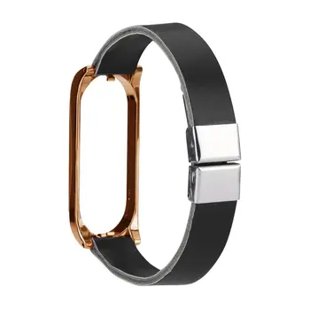 

For Mi Watch 3/4 Miband 3/4 Smart Watch Band Retro Metal Wristwatch Replacement Strap Replacement Wristband