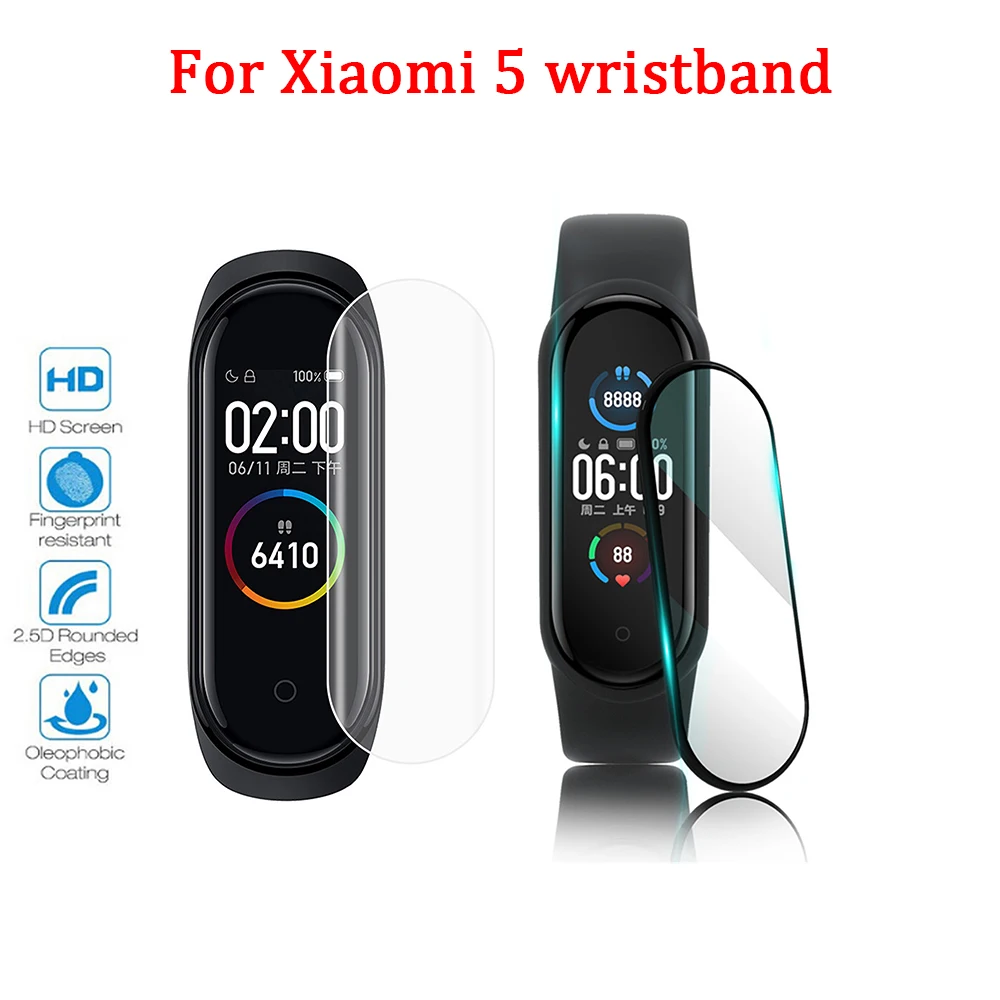 20D защита с изогнутыми краями для xiaomi mi band 5 стекло устойчивая к царапинам MI пленка