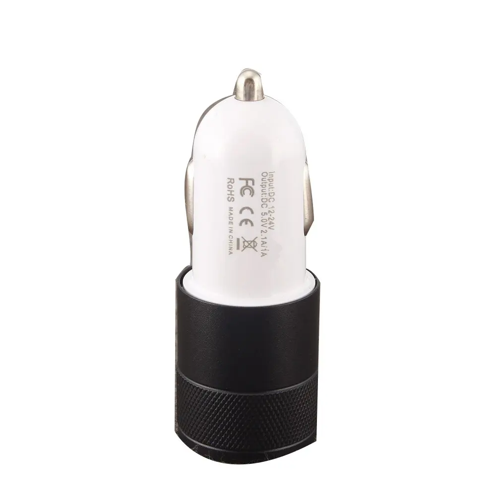 Мини 2 порта USB Автомобильное зарядное устройство 2.1A Универсальный двойной