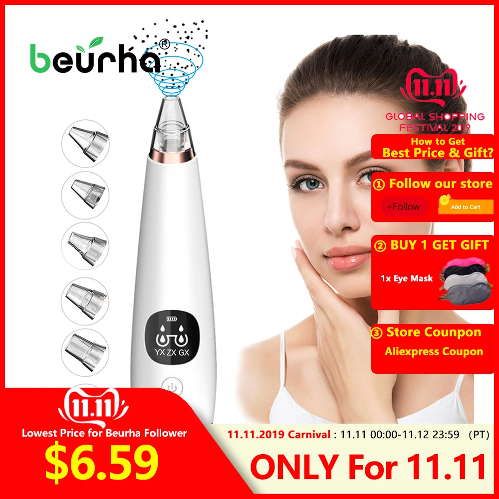 

Black Spots Dot Suction Machine Black Point Blackhead Vacuum Suction Remover Skin Care Pore Removal Facial Diamond Dermabrasion