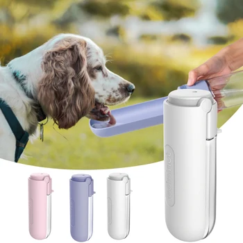 

New 420ml Portable Dog Water Bottle Drinking Bowls For Medium Large Foldable Pet Puppy Water Dispenser Outdoor Travel Feeder#9