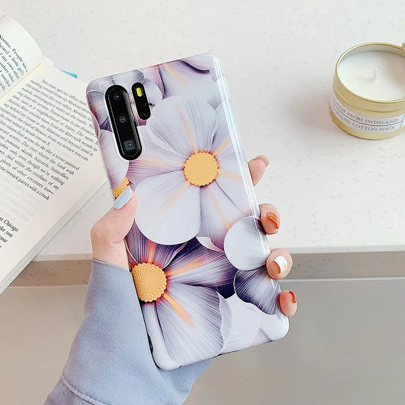 Чехлы для телефонов huawei P20Pro P30lite mate 20Pro Lite цветы и растения мягкий чехол из ТПУ для huawei mate 30 30Pro задние чехлы