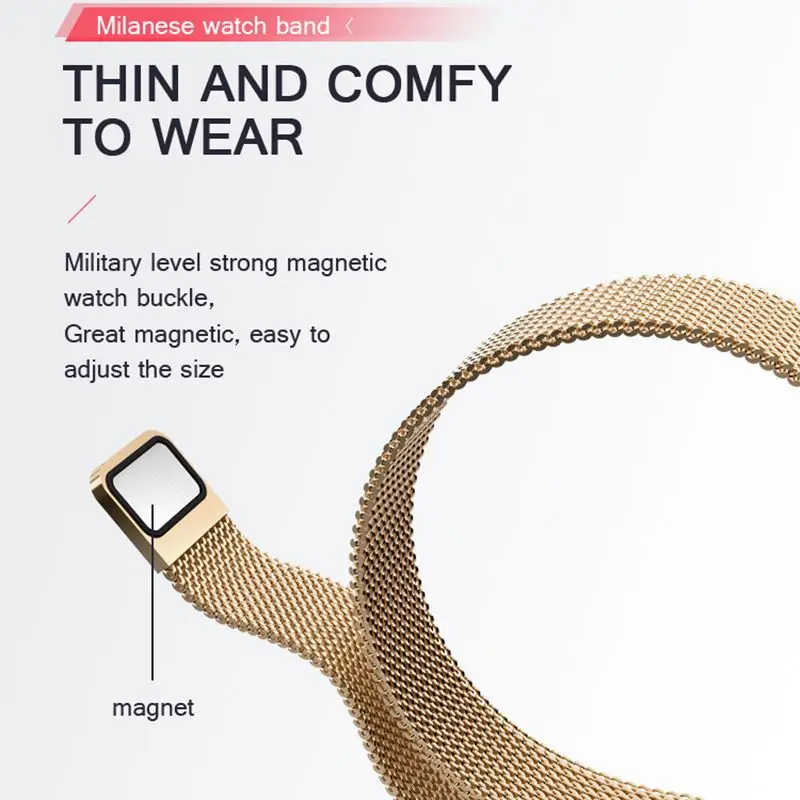 B29 Smart WristWatch Bright Screen Heart Rate Monitoring Sports Smart Band 0.87 Inch OLED Smart Bracelet Magnetic Buckle