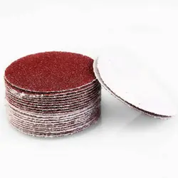 Disque de ponçage 50mm, papier grain 40/60 / 80/100 /120 /150/180/240/320 /400/600/800/1000/2000, et tampon de polissage 