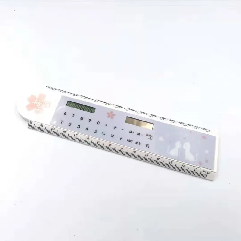New Creative Stationery Wholesale Germination Cartoon Shape Folding Ruler Calculator A Number of Models Cute Calculator