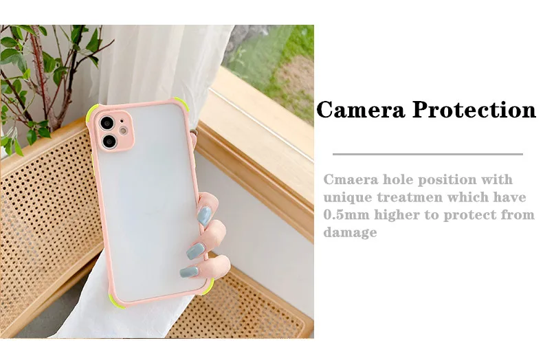 Matte Transparent Shockproof Corner Cover For Huawei P40 P30 Pro Lite E Y5P Y6P Y7P Y8P Y8S Y7A Y9A P Smart Z S 2021 Phone Case huawei phone cover
