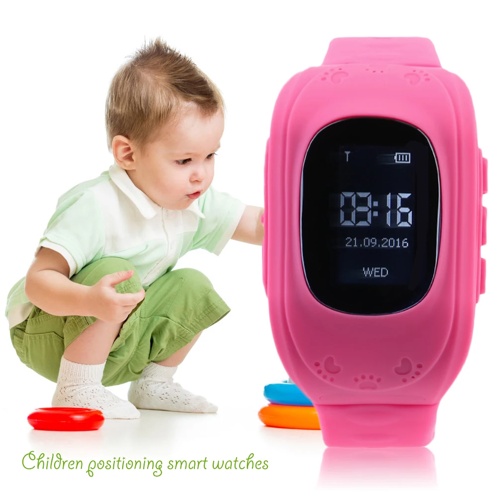  Mode Anti Verloren Kinder Kind Smart GPS Position Gummiband Armbanduhr Armband Elektronische Uhr Q5