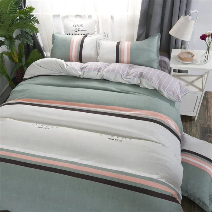 JDDTON классический цветной Комплект постельного белья 5 размер сплошной цвет постельное белье пододеяльник наволочки простыня BE011 - Цвет: Nordic Style