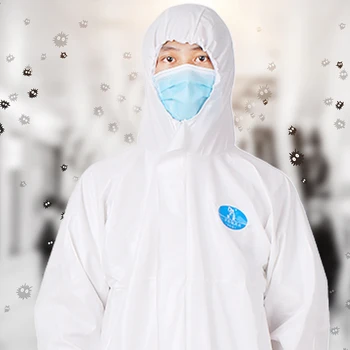 

Disposable Safety Clothing Disposable Isolation Suit Dustproof Coverall Staff Protective Clothing