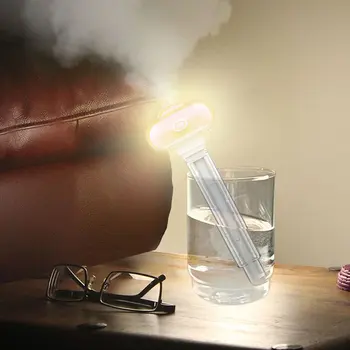 

Mini Exquisite USB Light Humidifier Portable Donut Shape Humidifier Air Aroma Diffuser White Small Charging Portable