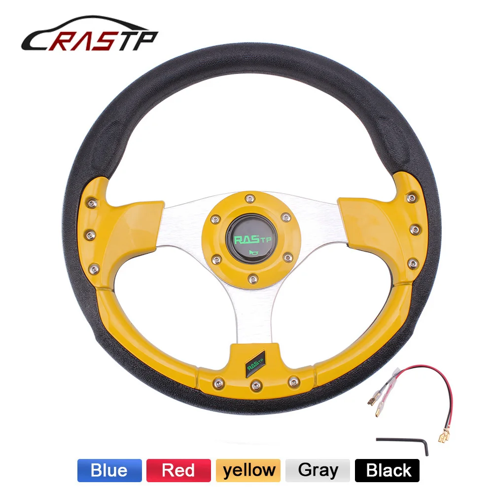Rastpuniversal 13 Inch Racing Steering Wheel Drifting Sport Steering