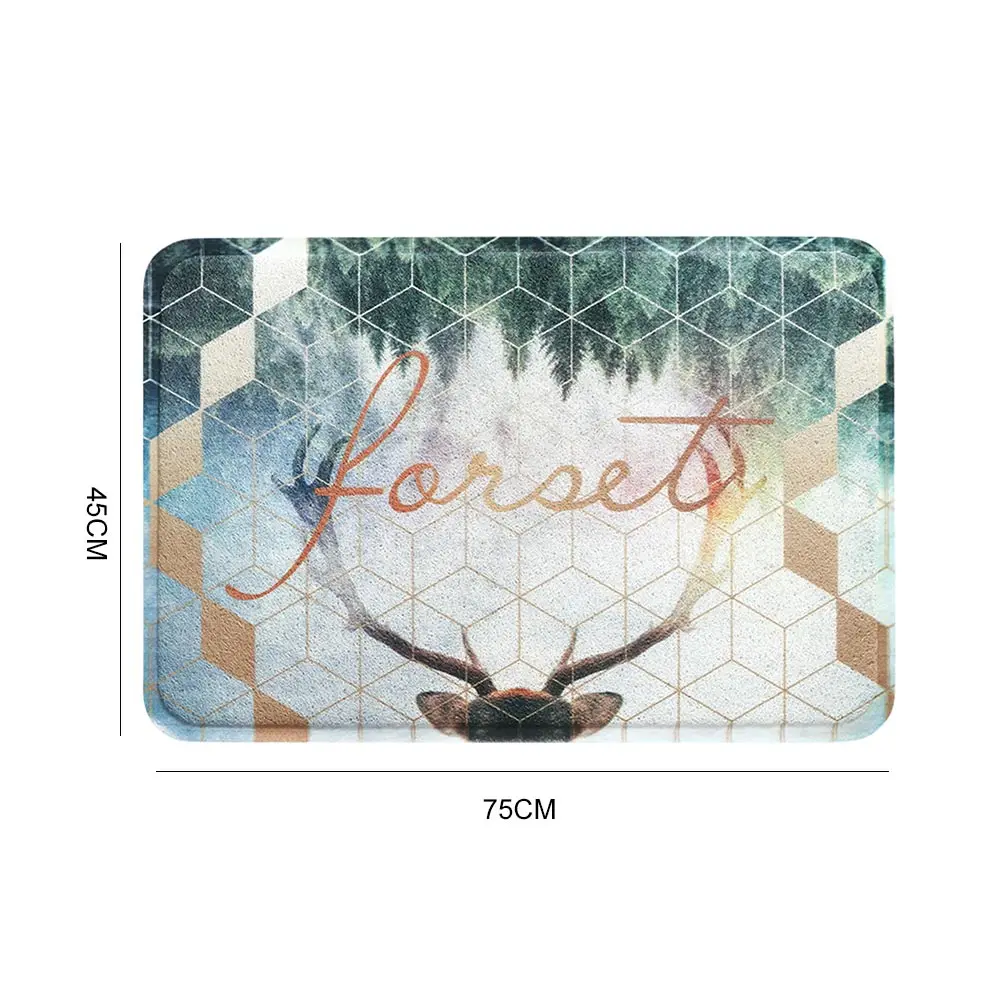 Bathroom Mat Mat Skid Resistant PVC Nordic Style Floor Dining Room Sofa Home