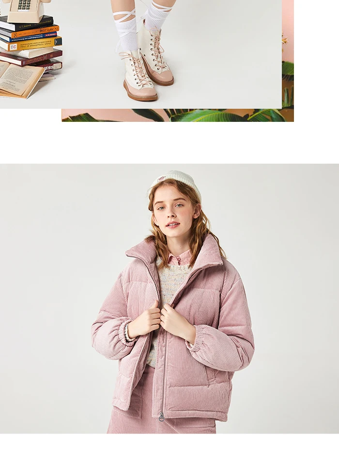 SEMIR, зимний женский пуховик, новинка, Корейская версия, свободный, короткий, со стоячим воротником, Женское пальто