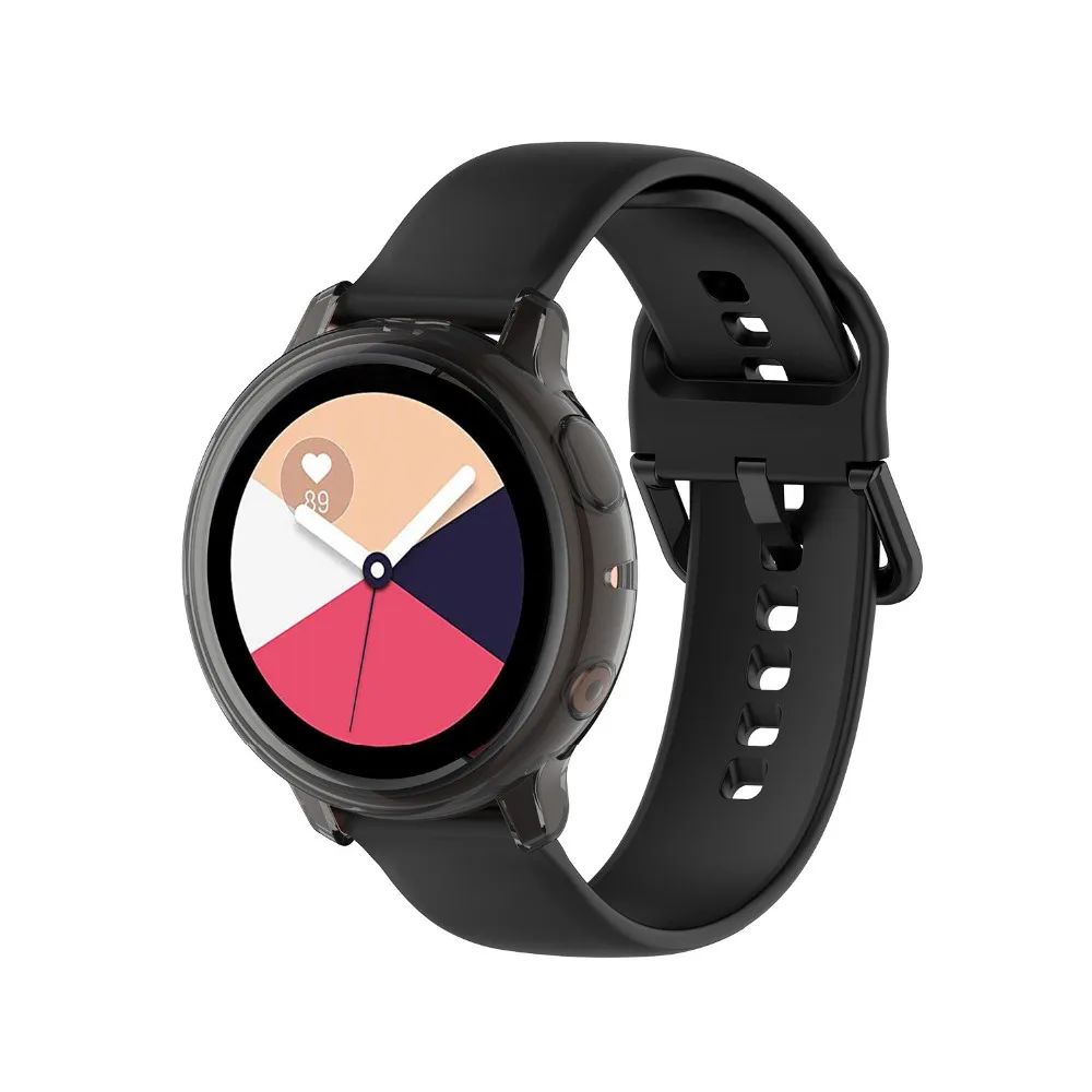 Силиконовый противоударный защитный чехол для samsung Galaxy Watch Active 2 40 мм Active2 Мягкий ТПУ защитный чехол