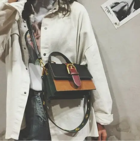 Сумки для женщин модная новая качественная женская сумка из искусственной кожи хит цвет Портативная сумка через плечо Сумка вместительная сумка для путешествий сумка через плечо - Цвет: Black