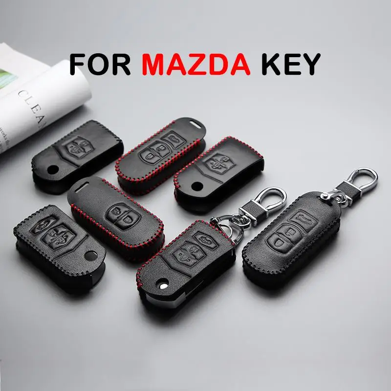 

For Mazda 3 6 CX5 CX7 323 626 Familia CX-3 CX-5 Demio Car Keychain Keyring Keyfob Key Chain Ring Key Case Cover Car Styling