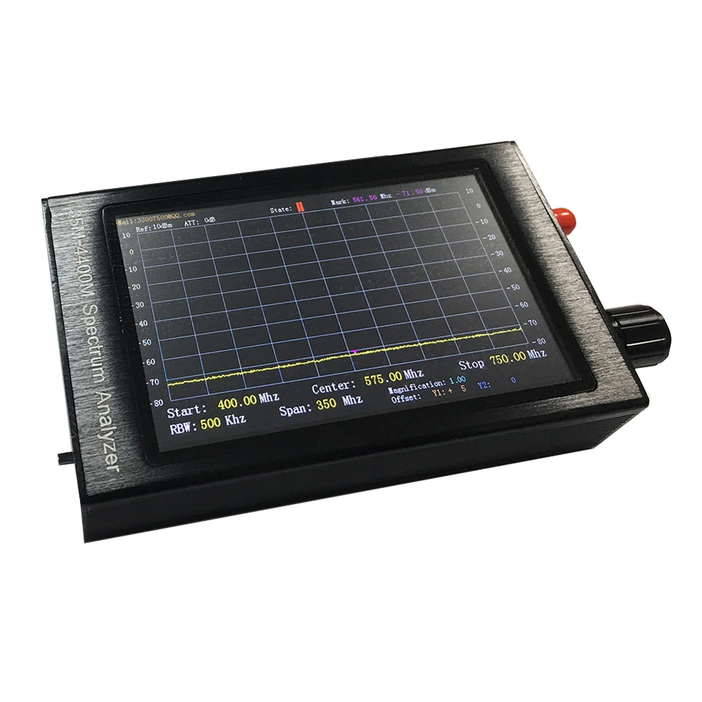 US $75.31 43 Inch 35M4400M Handheld Simple Spectrum Analyzer Professional LCD Screen Spectrum Analyzer Measurement Of Interphone Signal