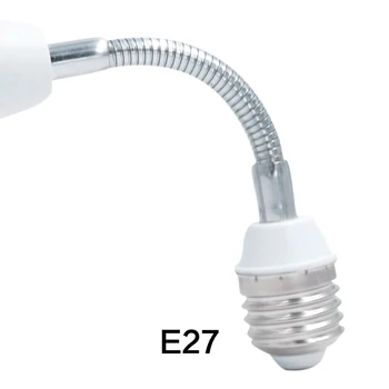 

Adjustable lamp holder Flexible E27 Hose 10cm Length Extension LED Lamp Holder Converter Adapter Socket Base Type Extension
