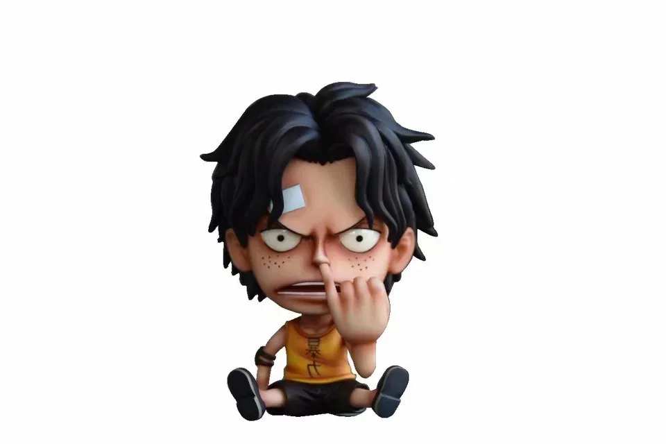 

One Piece \ Navigation King GK Statue Change Resonance Victory Luffy Nose Picking Ace Garage Kit PVC Model