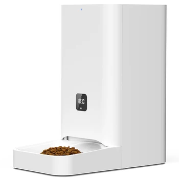 

Touchscreen Automatic Cat Feeder Automatic Pet Feeder Food Dispenser 7.5L Timer Programmable for up to 6 Meal for Dogs and Cats