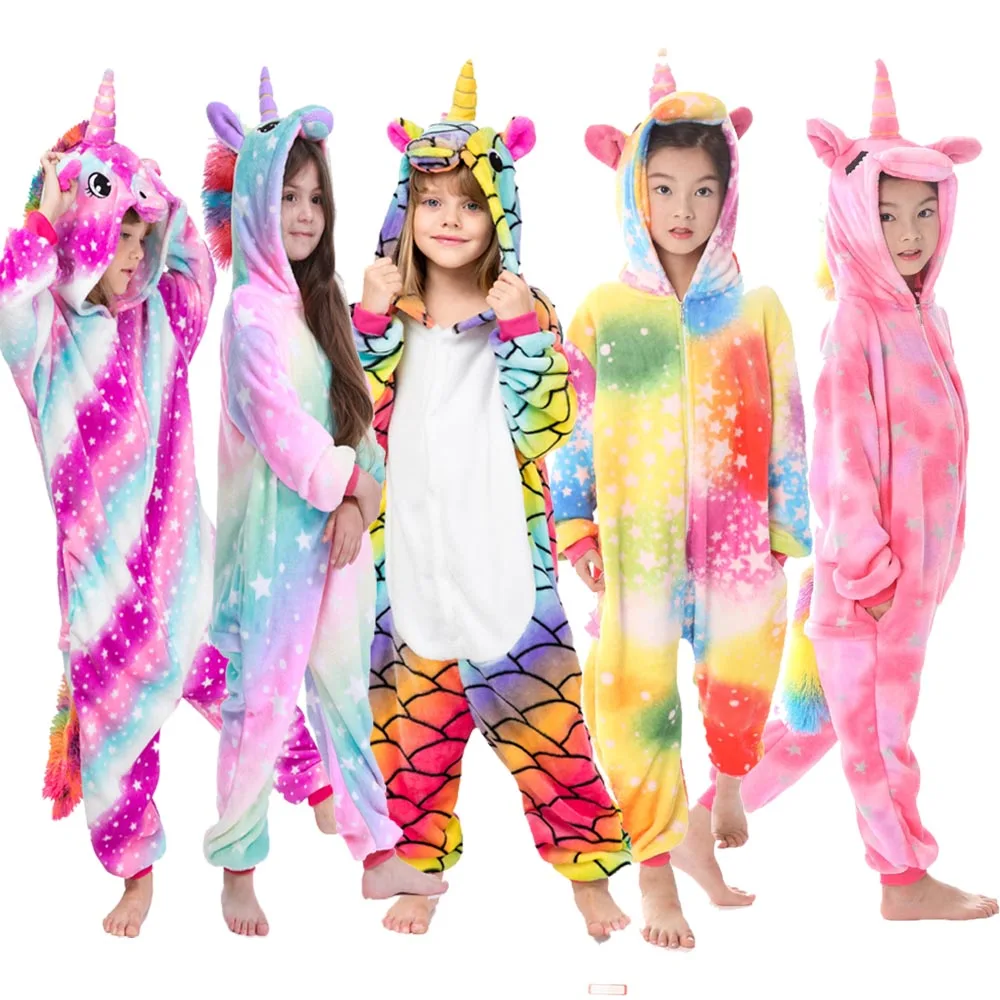 Pigiami per bambini pigiami per animali pigiami per unicorno arcobaleno  neonati pigiami per ragazze pigiami per bambini set unicorno|cotton kids  pajamas|kids pajamasgirls pijamas - AliExpress
