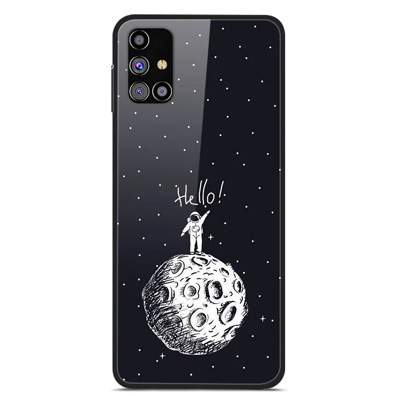 Luxury Tempered Glass Hard Back Cover for Samsung Galaxy - Premium Phone Case Shell