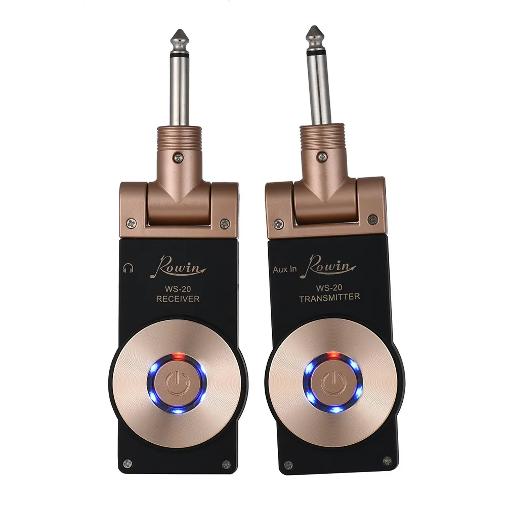 

2.4G Wireless Guitar Transmitter System Receiver Set Rechargeable 30 Meters Transmission Range WS-20 Electric Guitar Bass Tool