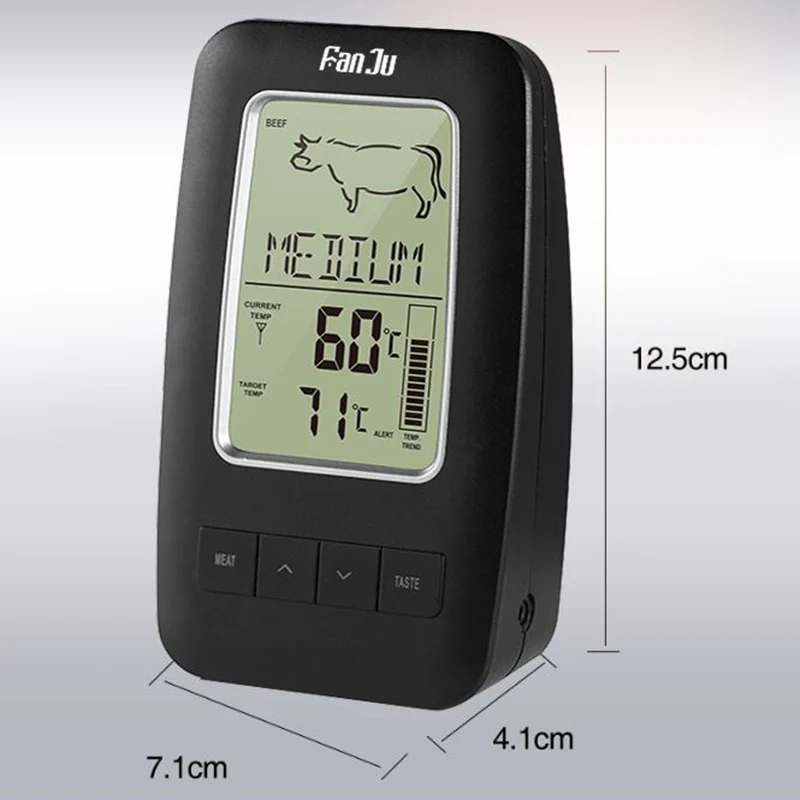 2245 Wireless Remote Grill Thermometer Hung Probe Sensor Kitchen Food New Free Shipping Hot Sale