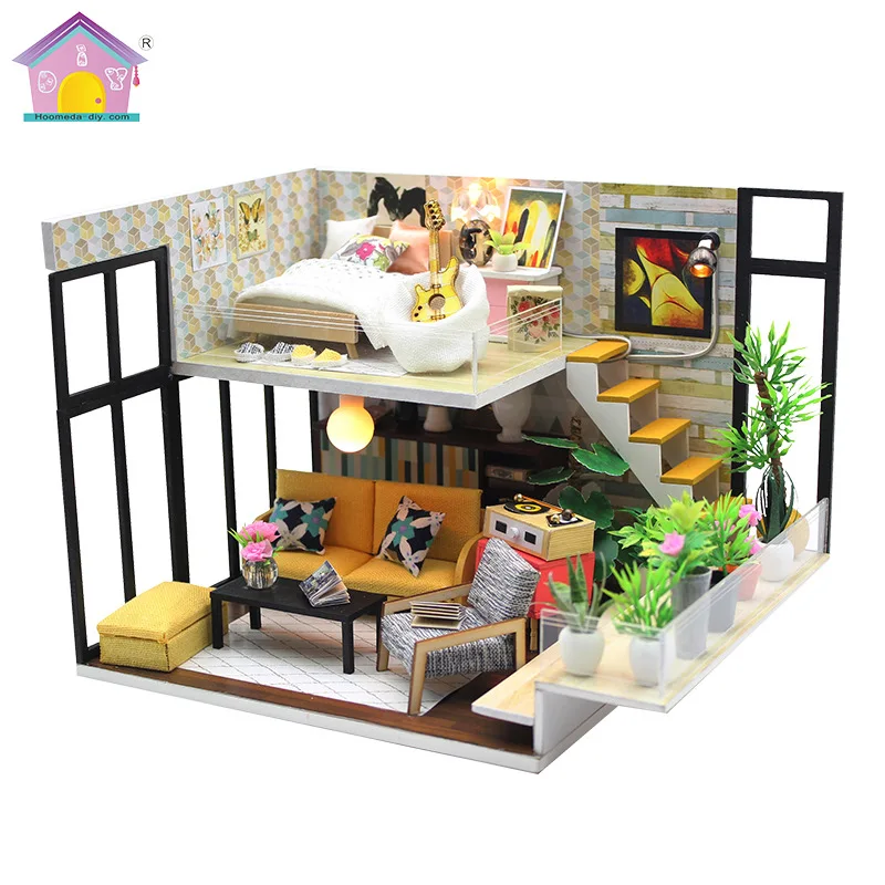 

Hoomeda-diy Model Material Creative-DIY Hut Mini Small House Assembled Customizable DIY Architecture