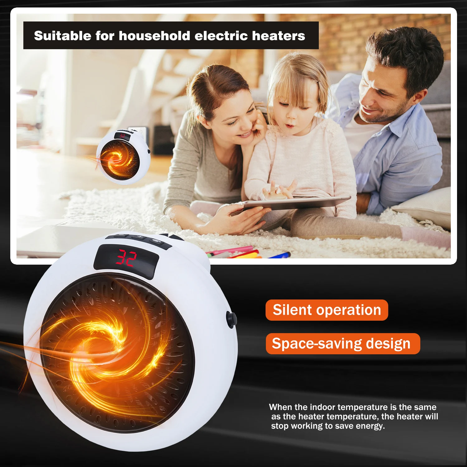 900WElectric Heater Mini Fan Heater Home Heating Electric Warm Air Fan  Office Room Heaters Air Heater Warmer Fan home appliances - AliExpress