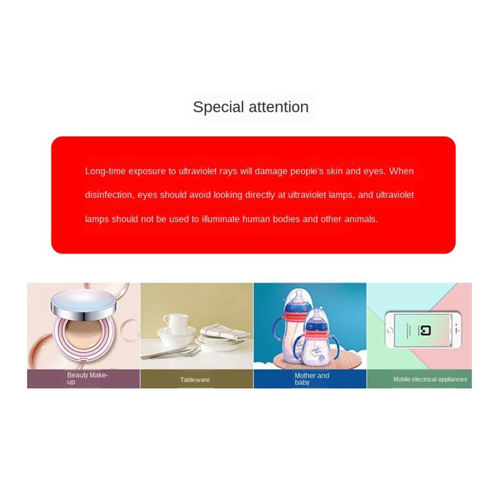 Handheld Portable LED UV UVC Disinfection Lamp Germicidal Sterilizer LED Light Efficient Disinfection UV Sanitizer Light