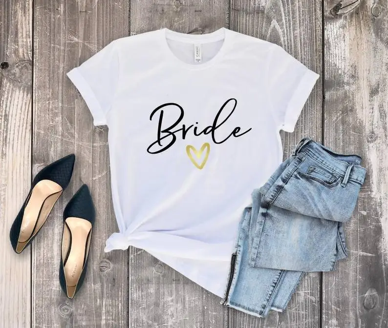

Future Mrs Bride Bridal Party Bachelorette Party Tshirt Fashion Aesthetic Female Cotton O Neck Casual Short Sleeve Top Tees