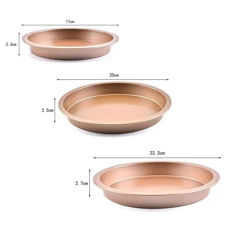 6/7/8 inch Non-Stick Pizza Pan Bakeware Carbon Steel Pizza Plate Round Deep Dish Pizza Pan Tray Mold Mould Baking Tools