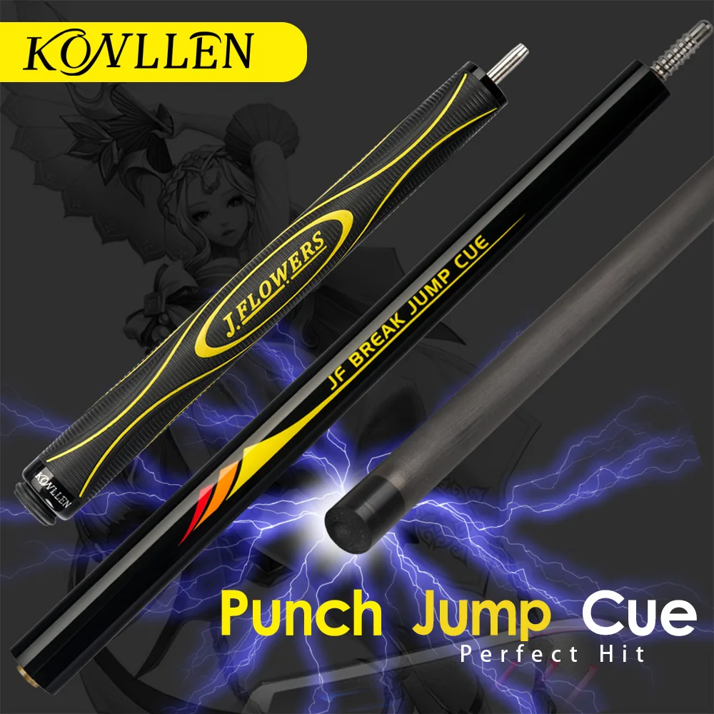 Konllen Carbon Fiber Punch&jump Cue Stick Technology Billiard Cue