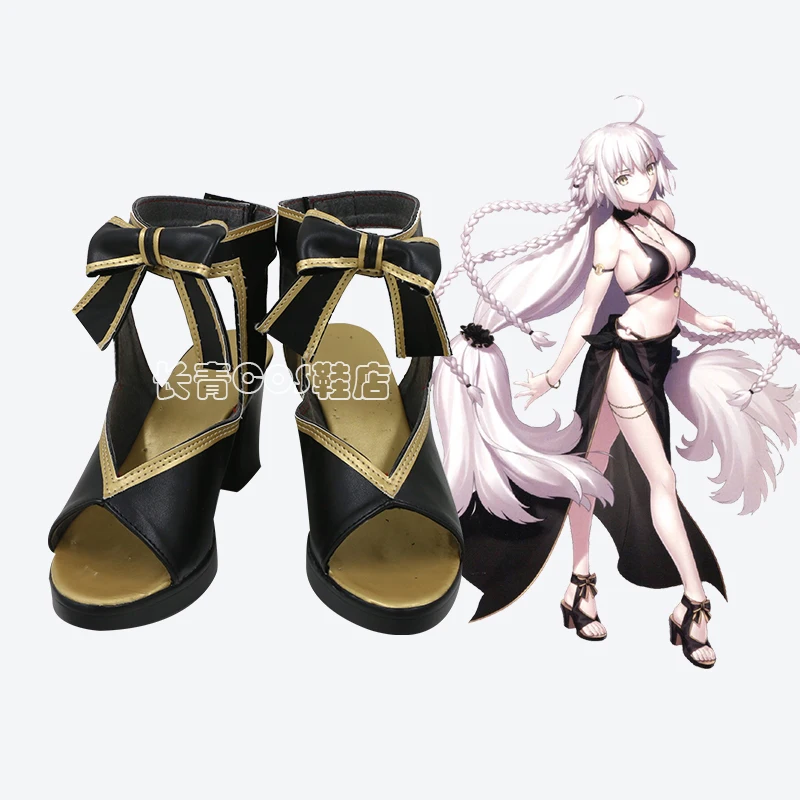 Fate/Grand Order Fes. 2019 4th Anniversary Heroic Spirit Festive Version Jeanne d’Arc Alter Game Cosplay Shoes Boots C006 |