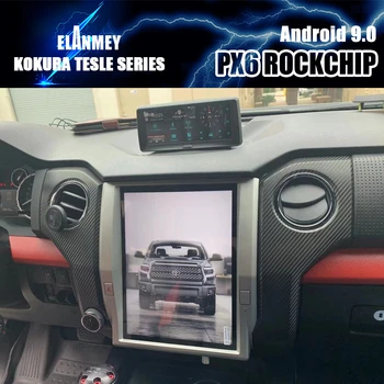 

PX6 Car Bluetooth Screen Android 9.0 GPS Navigation Multimedia Player For Toyota Tundra 2014 2019 12.1" Tesla Carplay Head Unit