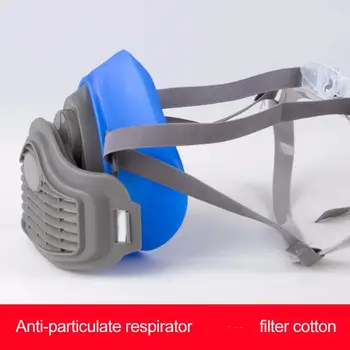 

3200 Masks Filter Cotton Half Face Dust-proof Mask Anti Industrial Grade Dust Safety Gas Mask Reusable
