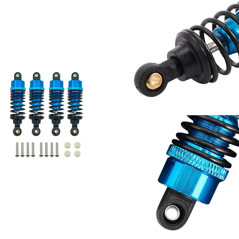 Gernian 4Pcs Aluminum Alloy Shock Absorber Damper Set for TT-01 TT01 TT-02 TT02 1//10 RC Car Upgrade Parts,Blue