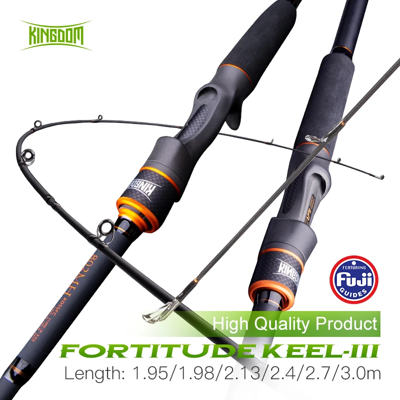 Spinning Lure Rod 2 Sections  Kingdom Fortitude Keel Rod