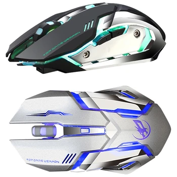 

HOT-WARWOLF Mechanical Mouse Wireless Gaming Mouse Silent LED Backlit USB Optical Ergonomic Mouse