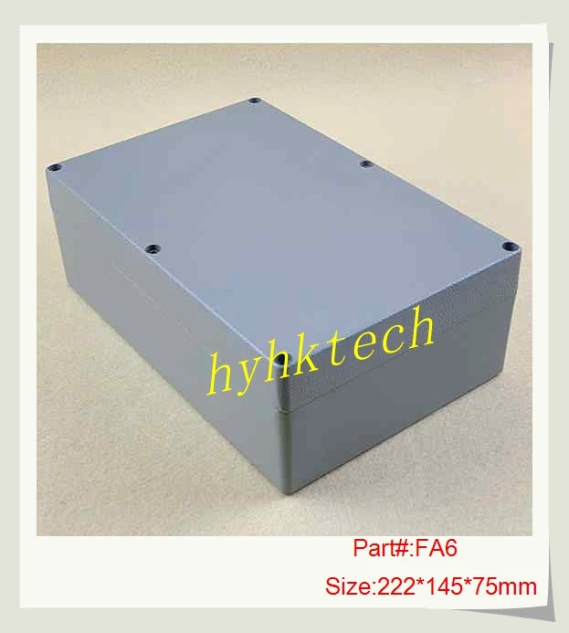 

FA6:222*145*75mm Waterproof Aluminum Junction Box Electronic Terminal Sealed Diecast Metal Enclosure Case Connector outdoor