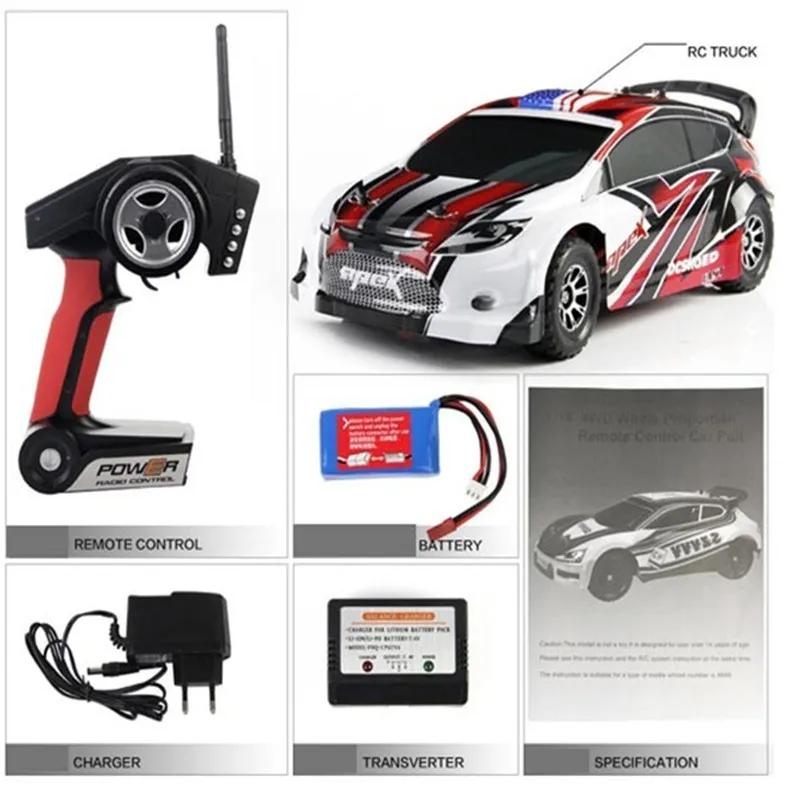 WLtoys A949 гоночный Радиоуправляемый автомобиль RTR 4WD 2,4 ГГц игрушки Дистанционное управление автомобиль 1:18 высокая скорость 50 км/ч электронный автомобиль