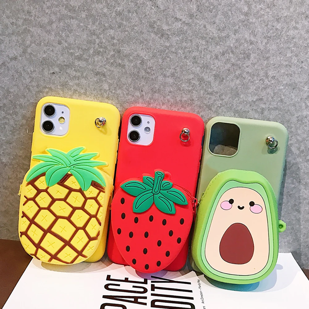 For iPhone 16/16 Pro/16 Plus Cute 3D Cartoon Zipper Wallet Soft Case Phone  Cover | eBay